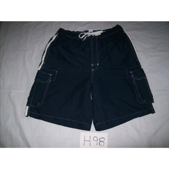 Open Trails Swim Trunks Board Shorts Size Medium Blue -0912H98 - Picture 1 of 2